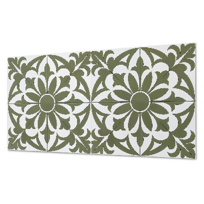 Rectangular wall panel Floral arrangement with leaves