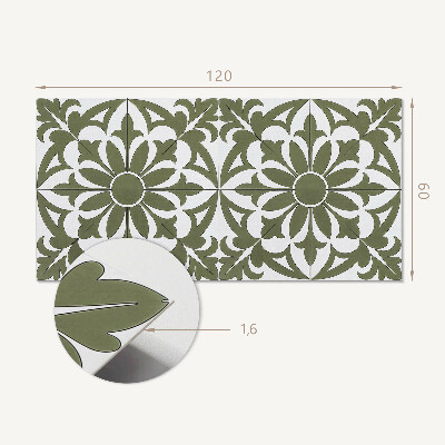 Rectangular wall panel Floral arrangement with leaves
