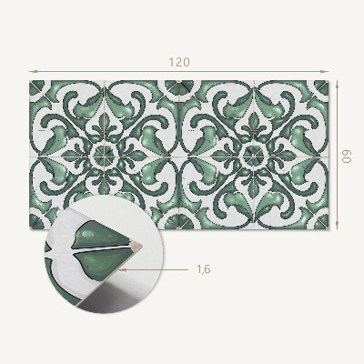Rectangular bathroom wall panel Elegant graphic motifs