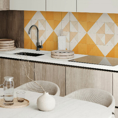 Rectangular decorative wall panel A rhombus pattern in a geometric form