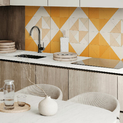 Rectangular decorative wall panel A rhombus pattern in a geometric form