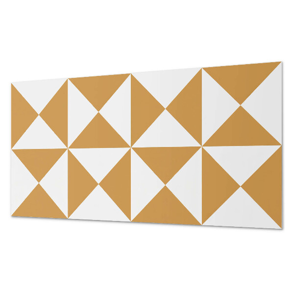 Rectangular wall panel Pattern of triangular shapes