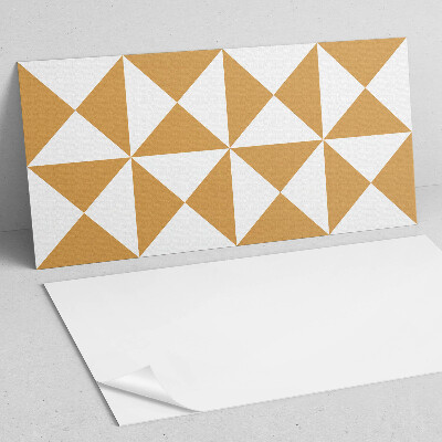 Rectangular wall panel Pattern of triangular shapes