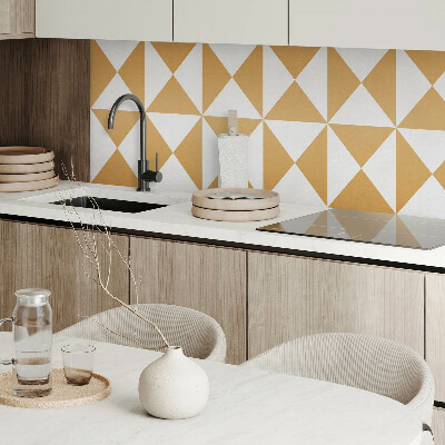 Rectangular wall panel Pattern of triangular shapes