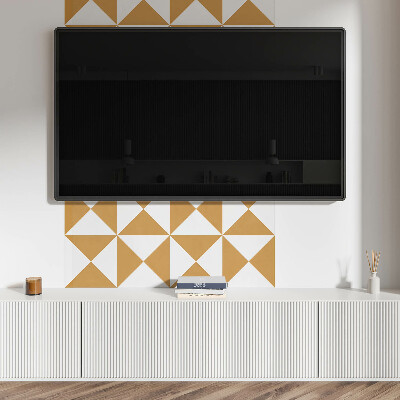 Rectangular wall panel Pattern of triangular shapes