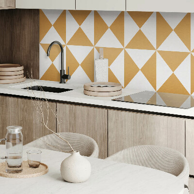 Rectangular wall panel Pattern of triangular shapes