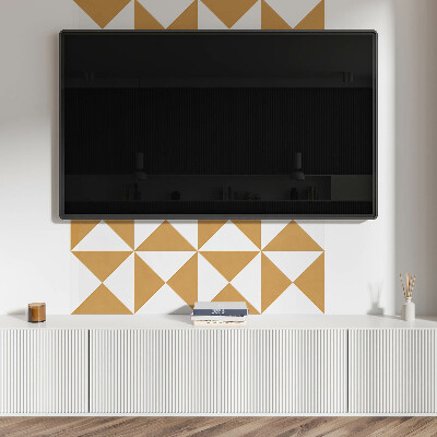 Rectangular wall panel Pattern of triangular shapes