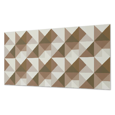 Rectangular bathroom wall panel Triangular geometry in a modern style