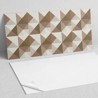 Rectangular bathroom wall panel Triangular geometry in a modern style