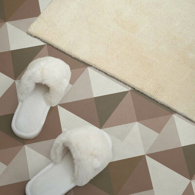 Rectangular bathroom wall panel Triangular geometry in a modern style