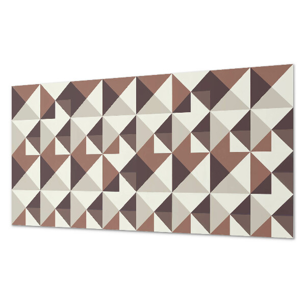 Rectangular wall panel Abstract triangles in a geometric style