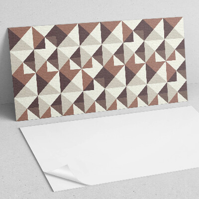 Rectangular wall panel Abstract triangles in a geometric style