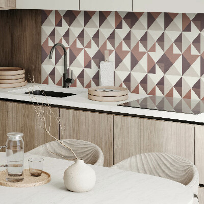Rectangular wall panel Abstract triangles in a geometric style