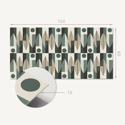 Rectangular wall panel Modern geometric motif