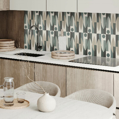 Rectangular wall panel Modern geometric motif