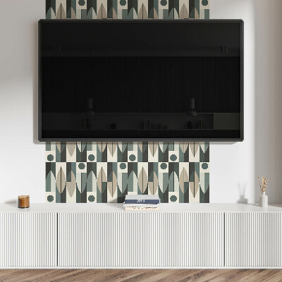Rectangular wall panel Modern geometric motif