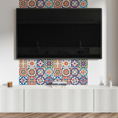 Rectangular wall panel Mosaic squares in attractive arrangements