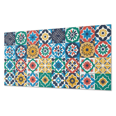 Rectangular bathroom wall panel Mosaic patterns in a harmonious arrangement