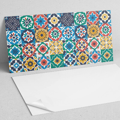 Rectangular bathroom wall panel Mosaic patterns in a harmonious arrangement