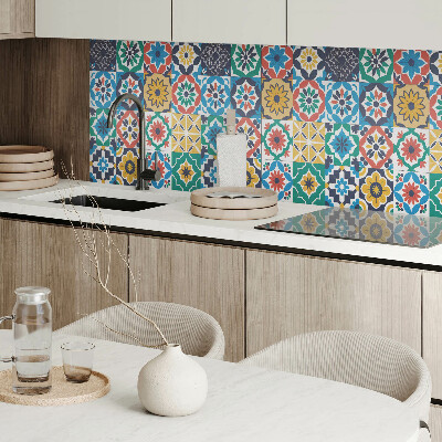 Rectangular bathroom wall panel Mosaic patterns in a harmonious arrangement