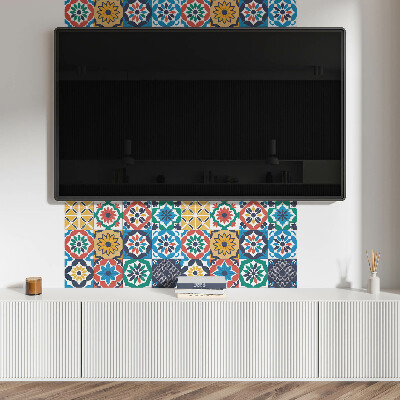 Rectangular bathroom wall panel Mosaic patterns in a harmonious arrangement