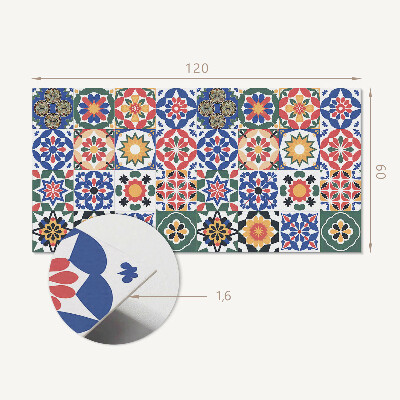 Rectangular decorative wall panel Mosaic arrangements in rows