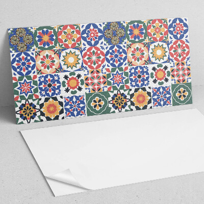 Rectangular decorative wall panel Mosaic arrangements in rows