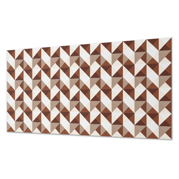 Rectangular bathroom wall panel Triangular geometry in a modern style