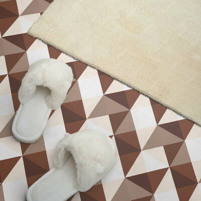 Rectangular bathroom wall panel Triangular geometry in a modern style