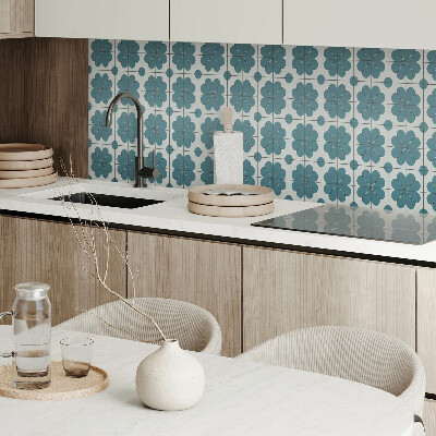 Rectangular wall panel Floral motifs in the composition