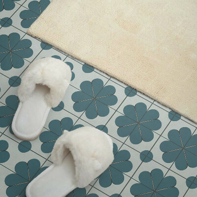 Rectangular wall panel Floral motifs in the composition