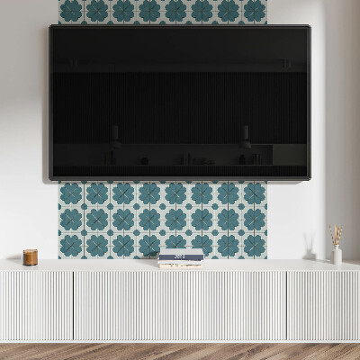 Rectangular wall panel Floral motifs in the composition