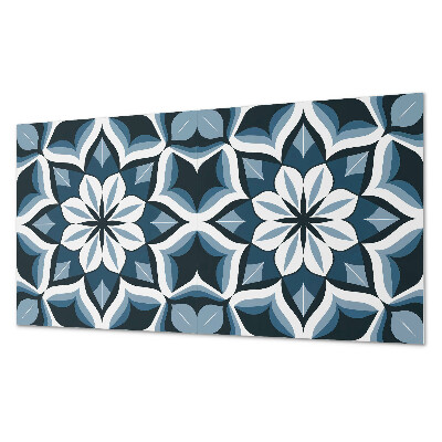 Rectangular decorative wall panel Floral harmony in symmetry