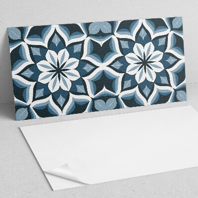 Rectangular decorative wall panel Floral harmony in symmetry
