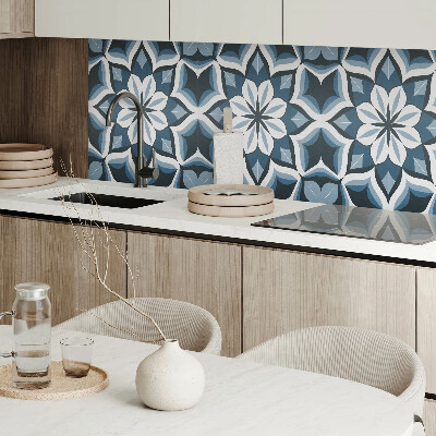 Rectangular decorative wall panel Floral harmony in symmetry
