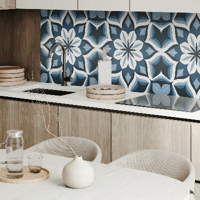 Rectangular decorative wall panel Floral harmony in symmetry