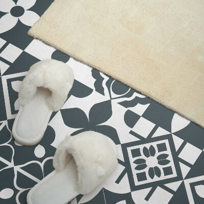 Rectangular bathroom wall panel Geometric motifs in tiles