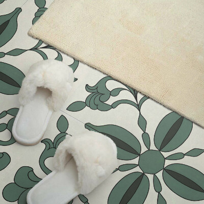 Rectangular wall panel Stylish plant motif