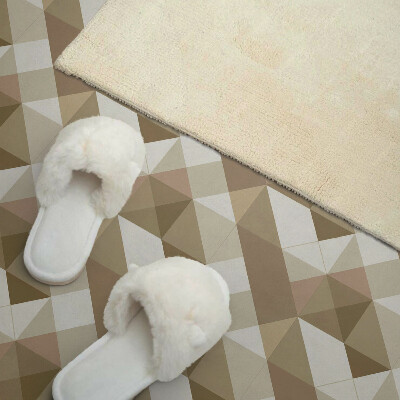 Rectangular bathroom wall panel Earthy shapes in a geometric style