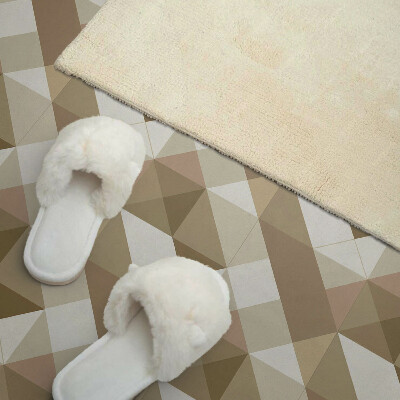 Rectangular bathroom wall panel Earthy shapes in a geometric style