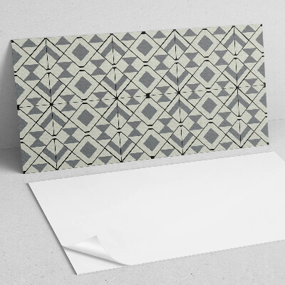 Rectangular bathroom wall panel Geometric style rhombus pattern