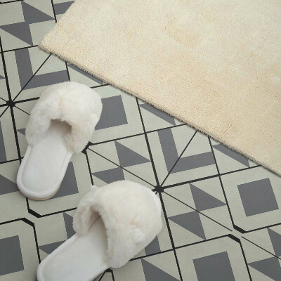 Rectangular bathroom wall panel Geometric style rhombus pattern