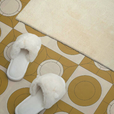 Rectangular wall panel A modern motif with round shapes