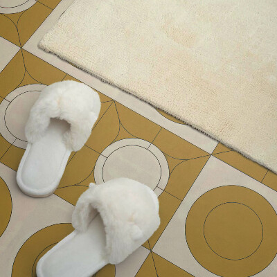 Rectangular wall panel A modern motif with round shapes