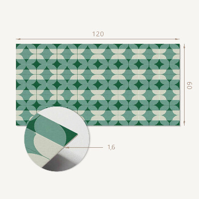 Rectangular wall panel Waves of geometric forms