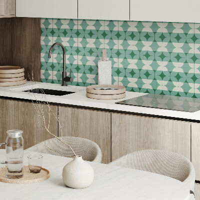 Rectangular wall panel Waves of geometric forms