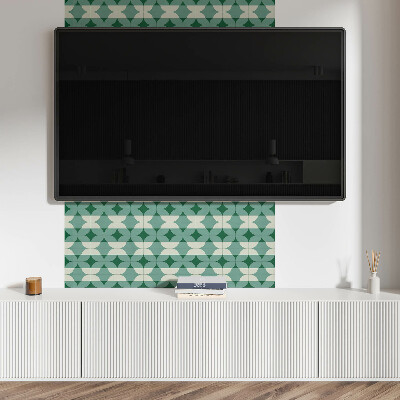 Rectangular wall panel Waves of geometric forms