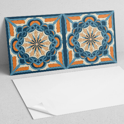Rectangular wall panel Floral mandala in harmonious circles