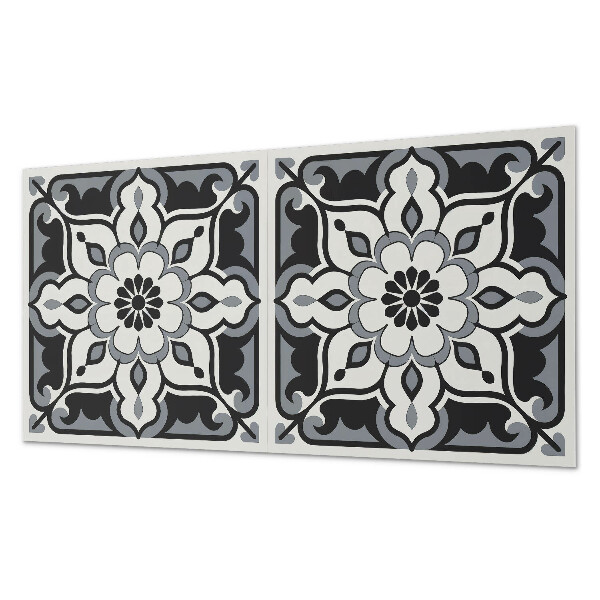 Rectangular wall panel Floral ornamental design
