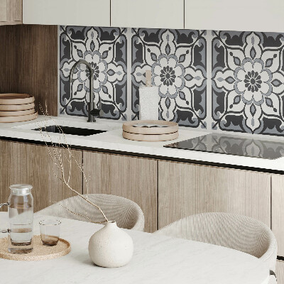 Rectangular wall panel Floral ornamental design
